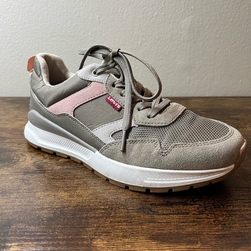 Levi's Oats Refresh Sneakers 7.5 Womens Lace Up Trainers Lifestyle Athletic Walk